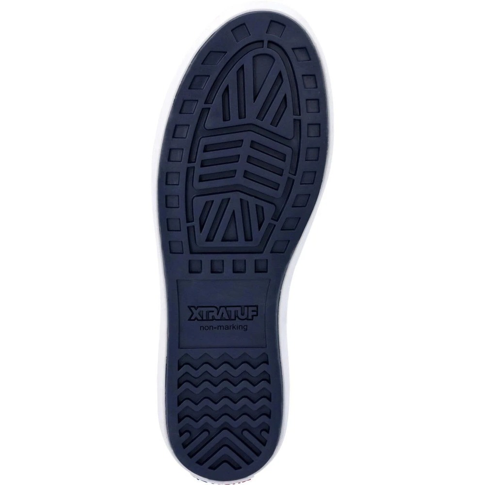 XTRATUF Ankle Deck Boot Mens Size 11 Navy/Red Fishing Boots Waterproof - Picture 7 of 7